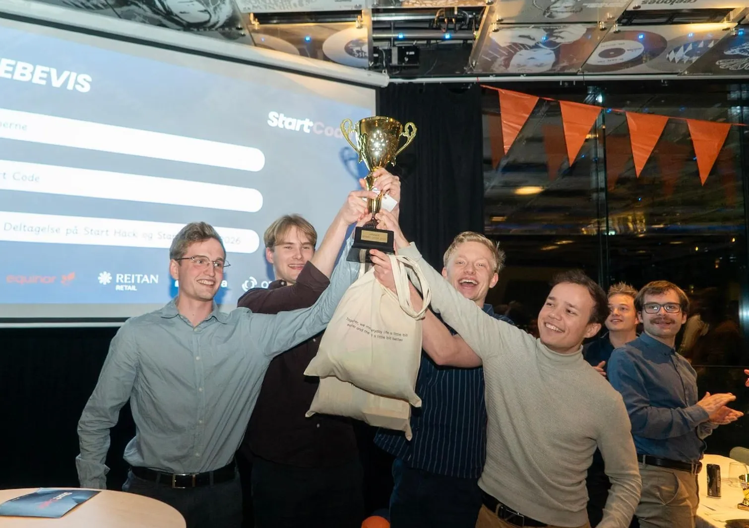 Winners on stage
